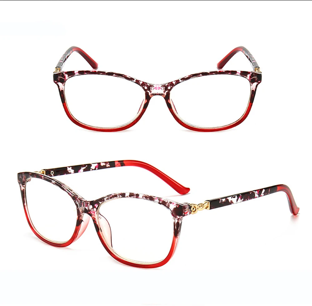 

Ultralight Reading Glasses Women Men Flower Printed Full-rim High Quality Retro Fashion Spring Hinges Anti Blu 1 2 3 to 4