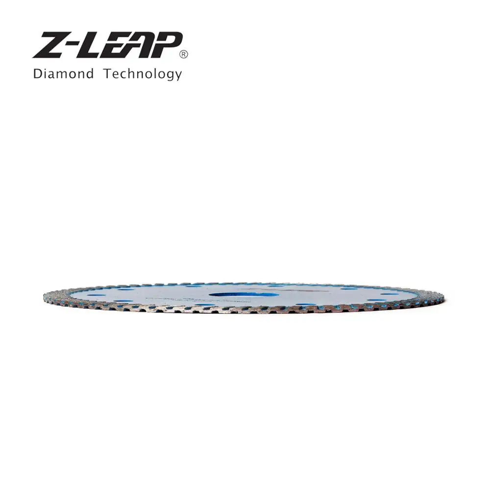 Z-LEAP 5 Inch Diamond Cutting Saw Blade 125mm Turbo Teeth Cutting Disc With Cooling Holes For Granite Marble Sandstone Concrete