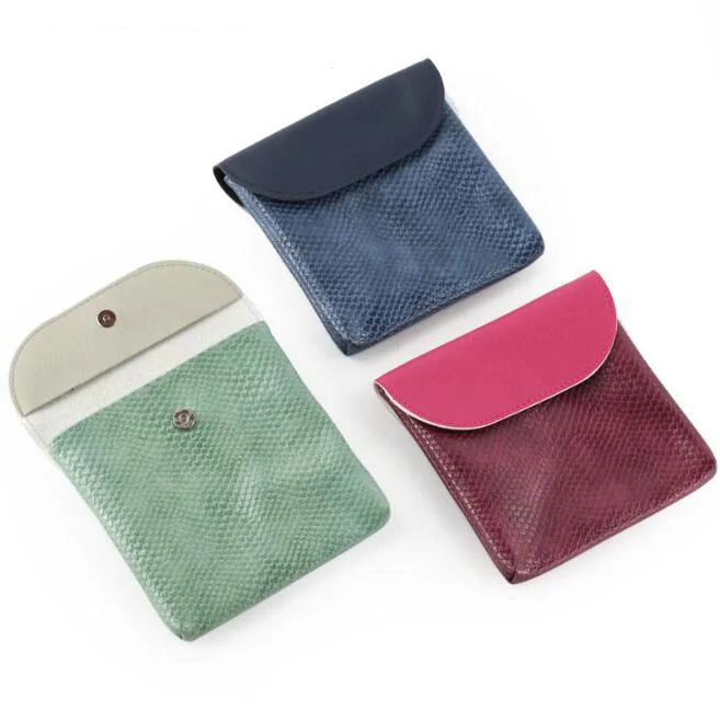 

5pcs Min Wallet Women PU Snake Prints Personal brief Square Coin Purses Mix Color