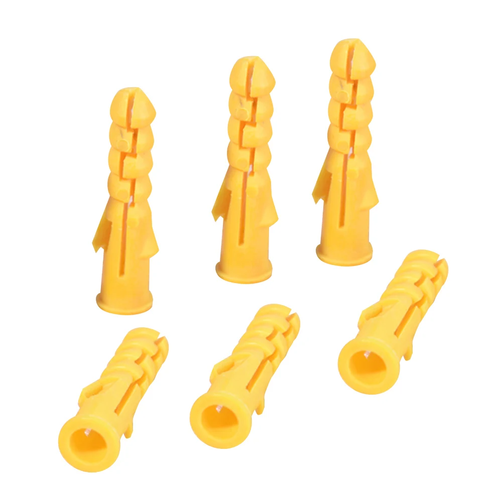 

200PCS M6 M8 Self Tapping Wall Anchors Drilling Woodworking Plugs Plastic Expansion Tube Pipe