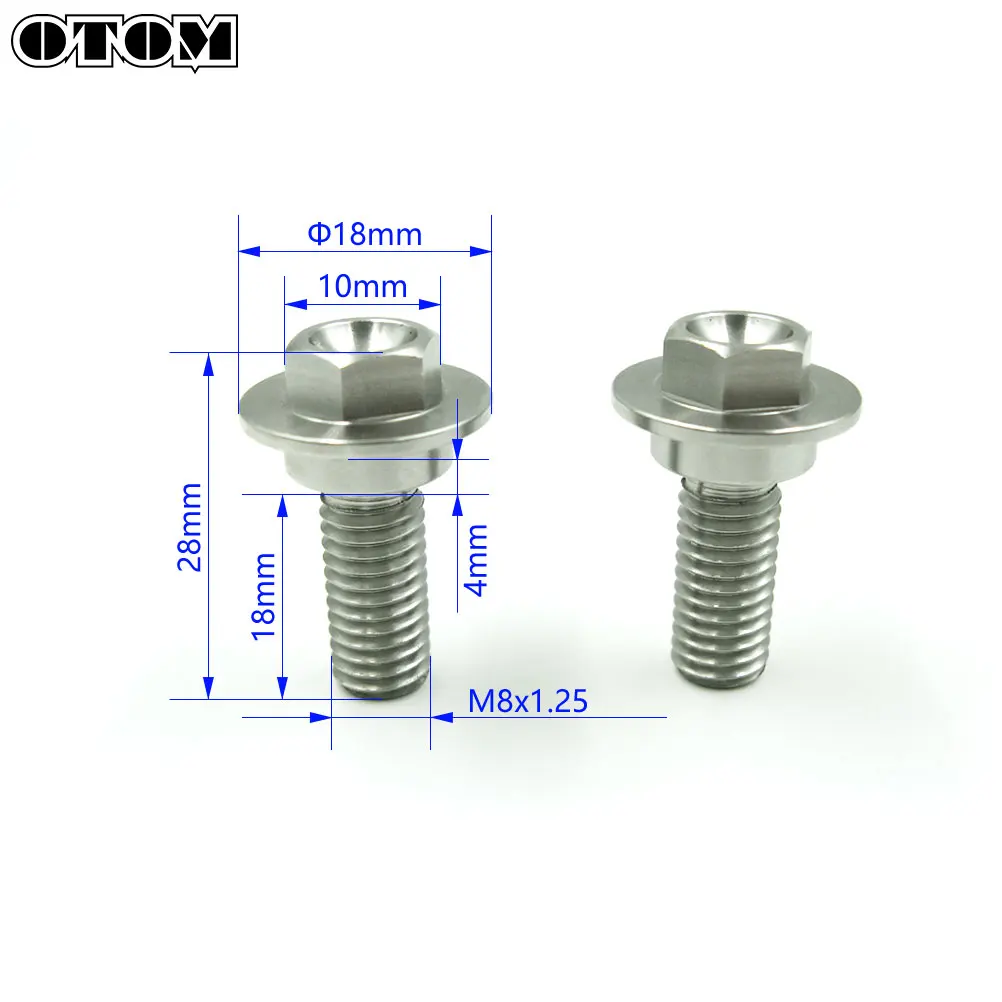 OTOM Motorcycle Old State Seat Bolt Stainless Steel Cushion Screws Fender Nut For HONDA CRF250R CRF450R Motorbike Accessory Part