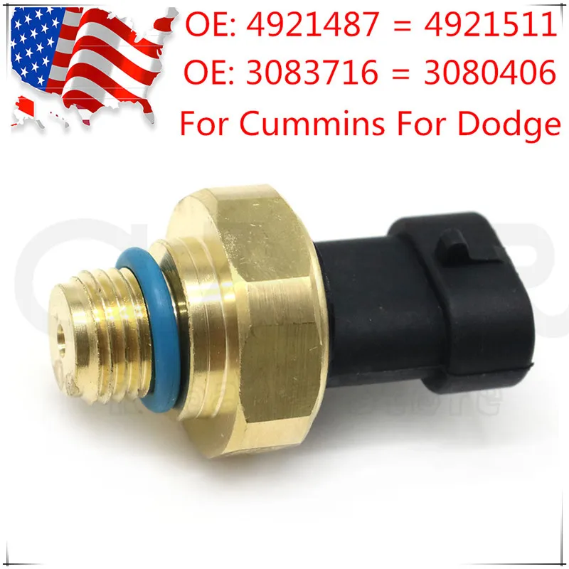 Replacement Oil Pressure Sensor 4921487 For Cummins N14 M11 ISX L10 For Dodge Ram 2500 3500 OEM PS398 4921511 3083716 3080406