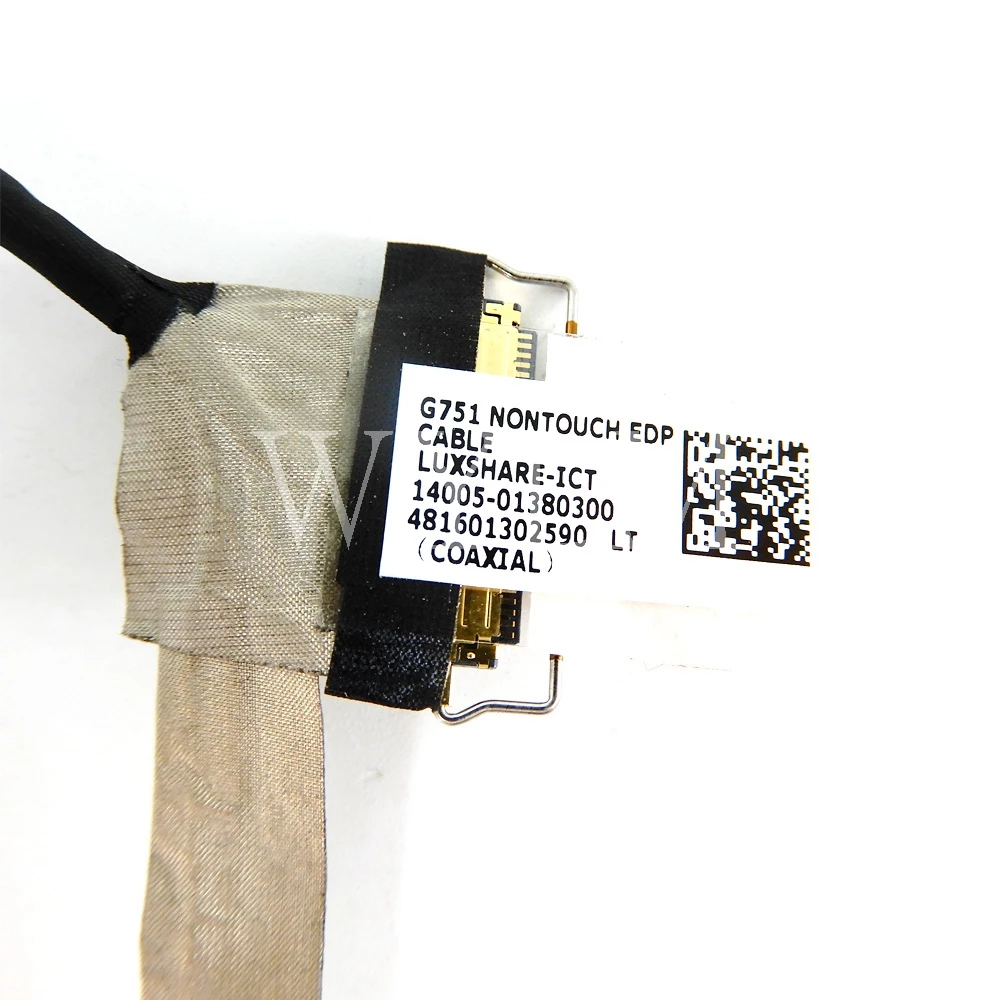 Used G751 Non-Touch EDP CABLE For  ASUS G751 G751J G751JL G751JM G751JT G751JY 14005-01380300 LCD Flex Cable