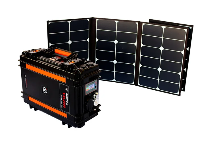2000W Solar Home Power lithium-Batterien Tragbare Power Station Solar Generator Mppt Ladegerät Mit Faltbare Solar Panel
