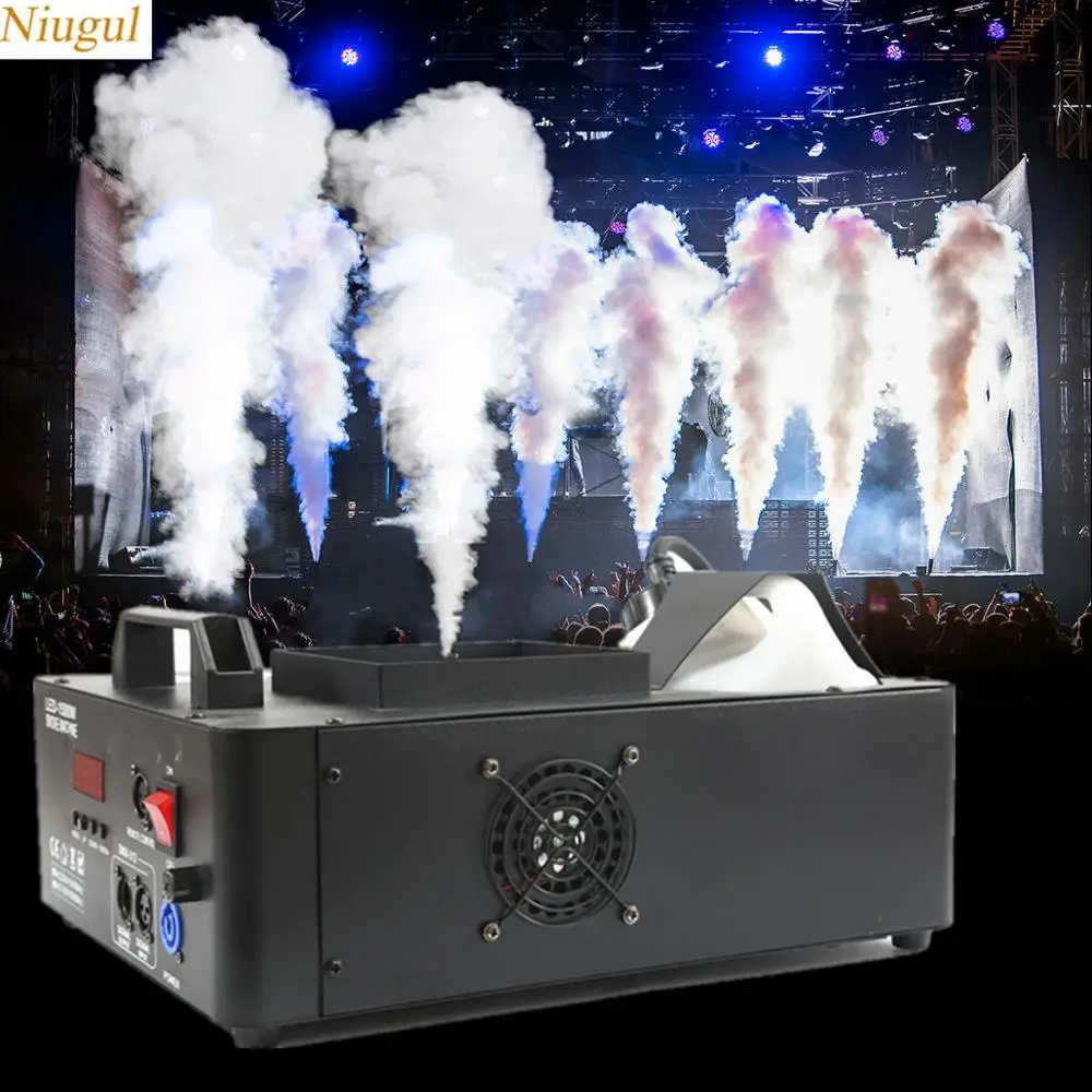 Stage Vertical Smoke Machine With 24*9W RGB LED Lights, Fog Machine For Wedding Party Disco DJ Effect/Disco Bar Fogger Ejector