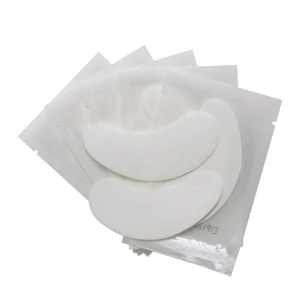 50/100 Eyelash Patches for Building Eyelash Pads Eye Gel Patches Under Eyelash Pads for Eyelash Extension Lint Free Paper-Patch