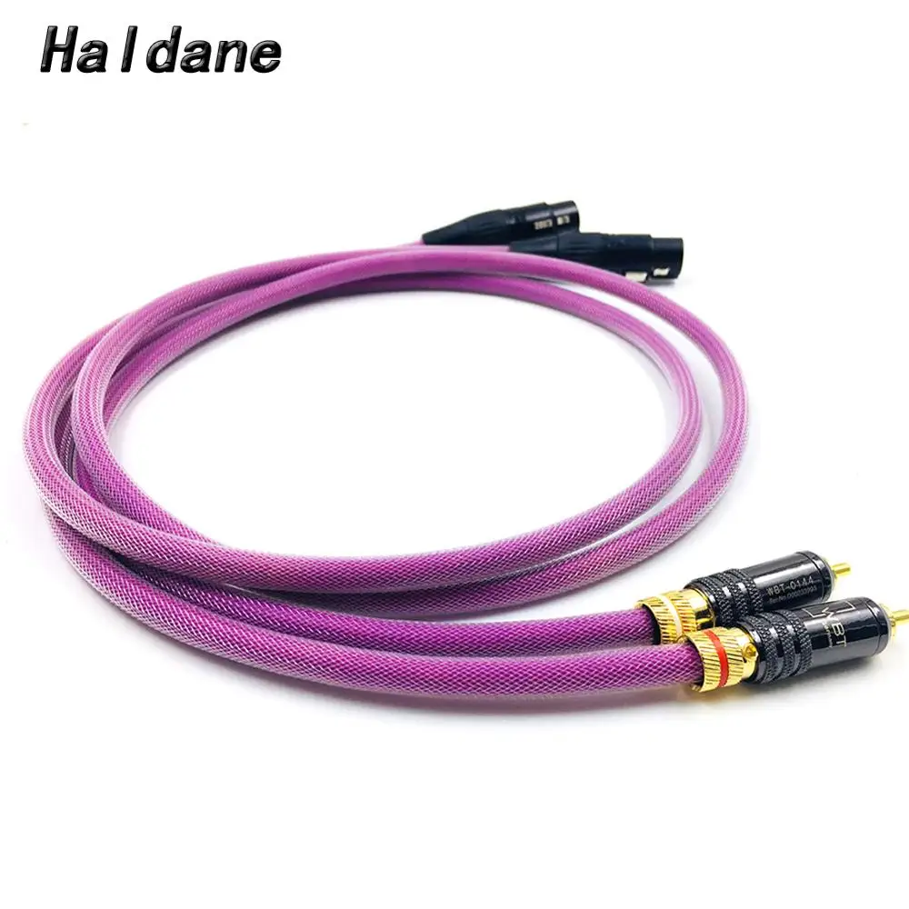 

Haldane Pair HIFI Wbt-0144 2RCA Male to 2XLR Female Cable XLR Balanced Reference Interconnect Audio Cable with XLO HTP1 Cable