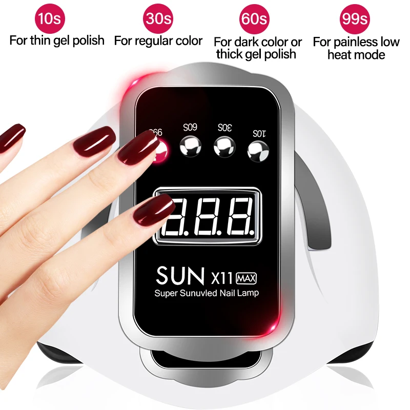 ใหม่ที่มีประสิทธิภาพ66LEDs UV LED เล็บเล็บสำหรับเล็บอะคริลิคเจลสูงความจุ Smart Sensor Manicure เครื่องเล็บเครื่องมือ