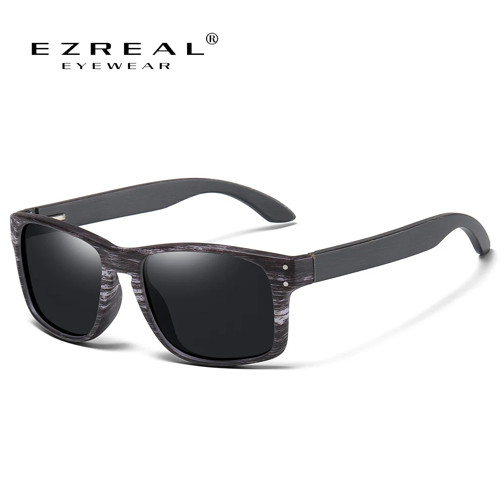 

EZREAL Bamboo Polarized Sunglasses Men Wooden Sun glasses Women Brand Designer Original Wood Glasses masculino S5526