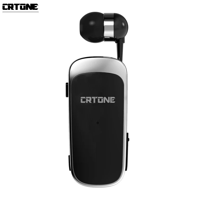 CRTONE K52 Mini Wireless Bluetooth Headset Call Remind Vibration Sports Clip Driver Auriculares Earphone 