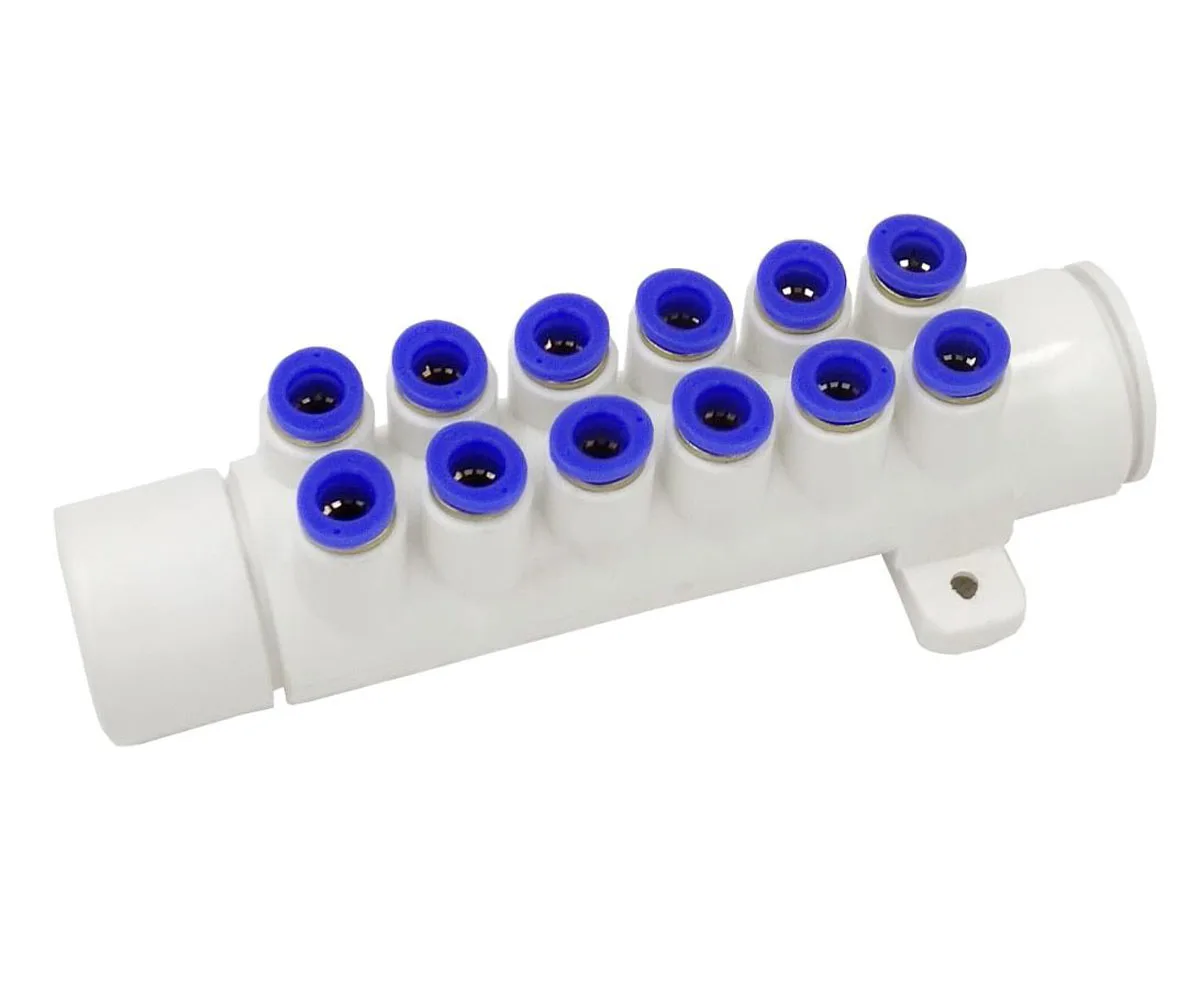 Spa 12 holes fast connection air manifold for nozzle bubble jet for bathtub tub