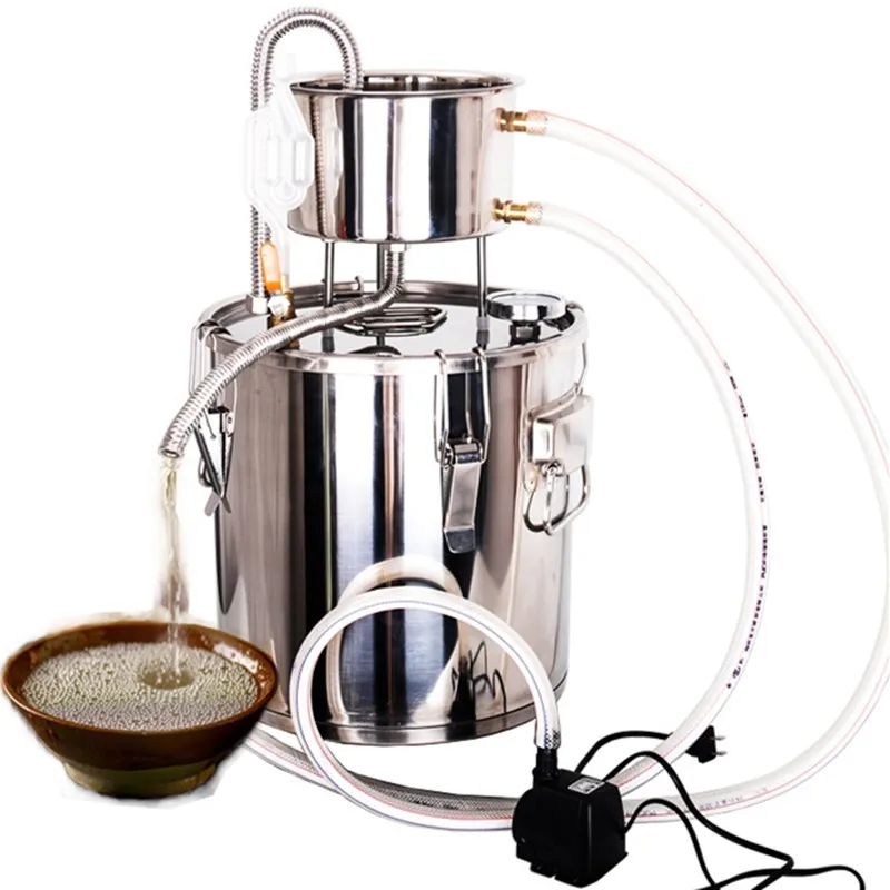 

304 Stainless Steel Household 12L Wine Brewing Machine Fermentation Steamed Wine Hydrosol Pure Brew Pot