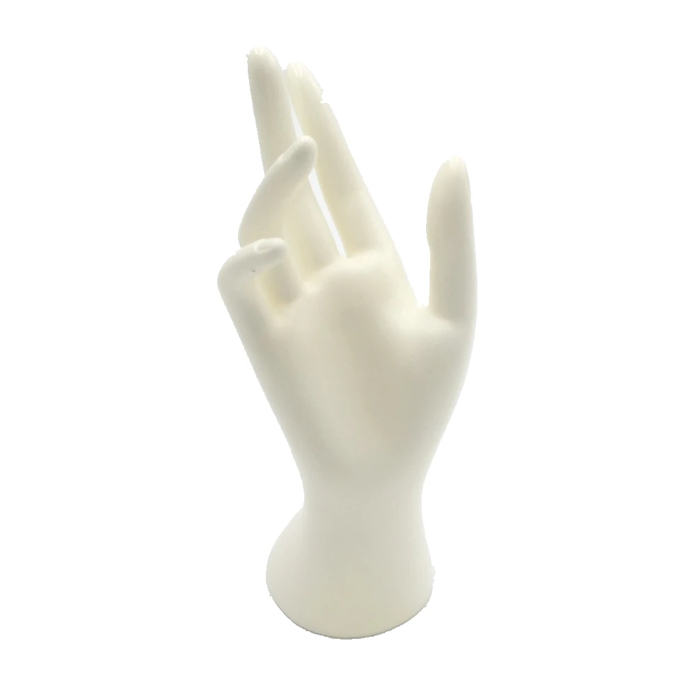 Mannequin Jewelry Stand White Right Hand Nail Jewelry Art Watch Ring Bracelet Women Gloves Display Mannequin