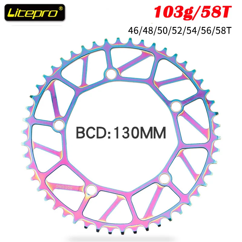 

Пустотелая конструкция 103g/58T 130BCD ультралегкие положительные и отрицательные зубцы 46T 48T 50T 52T 54T 56T 58T односкоростная 130bcd пластина