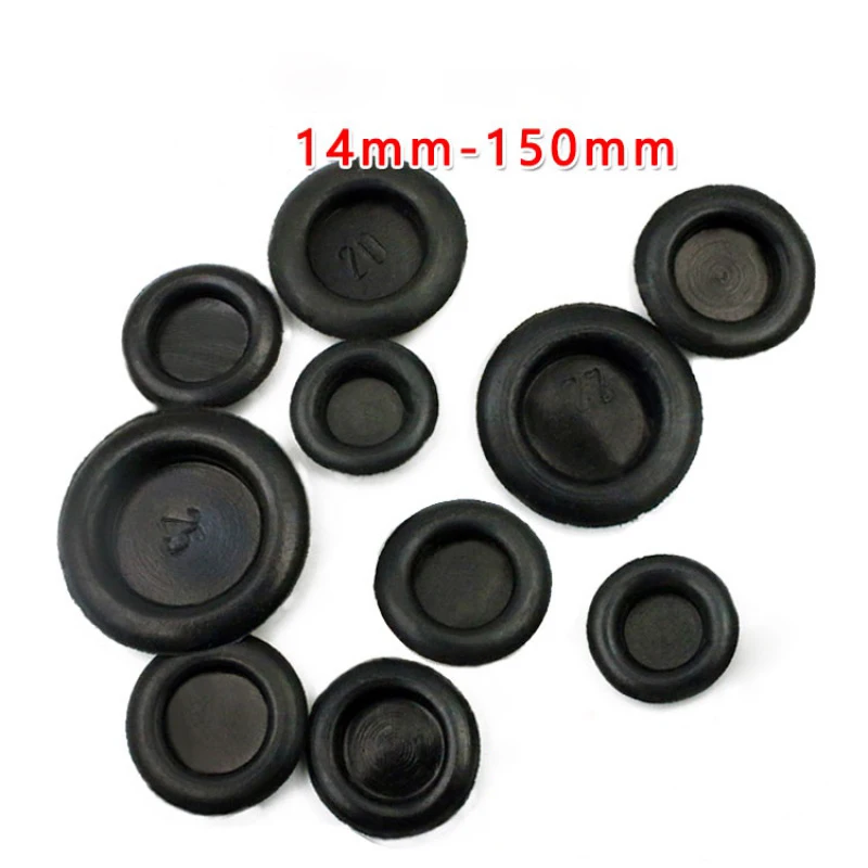 

Blanking Grommets Rubber Grommet Closed Gromet Blind Hole Plug Bung Bungs Electrical Wire Cable Gasket Single Sided 14mm-150mm