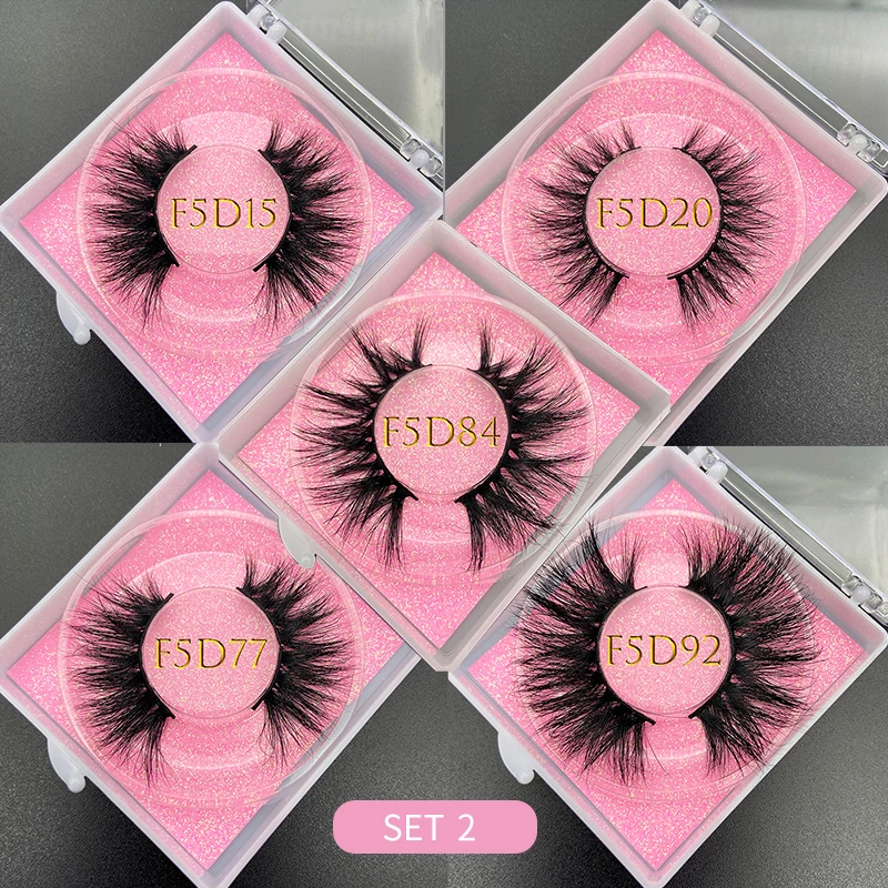 Wholesale order 50pairs/lot free logo MIKIWI Custom box 24 Styles soft dramatic Eye lashes 5D real mink handmade thick eyelashes