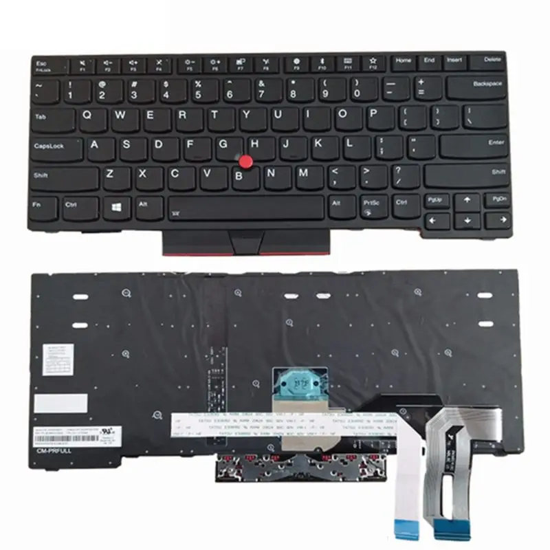 YALUZU US Backlit English keyboard for Lenovo Thinkpad E480 E485 L480 L380 T490 E490 E495 L490 T495 yoga L390 T480S P43S 01YP360