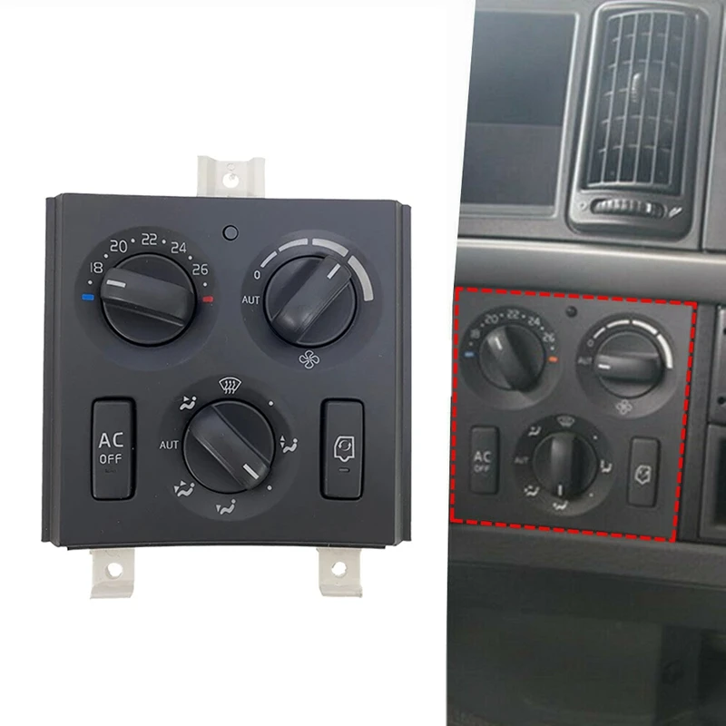 

Car Combined Switches for Volvo AC Control Panel Switch with Temperature Sensor Air Cond Control Unit Heater 21318121