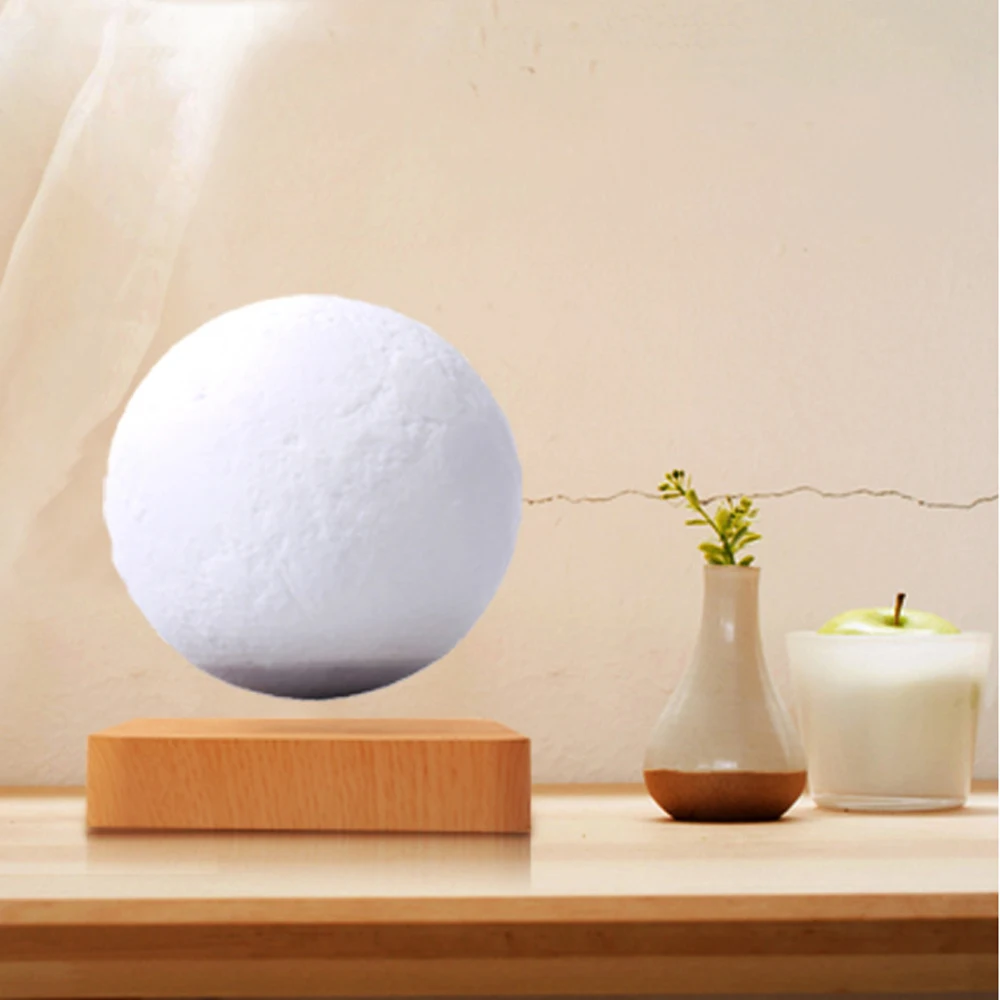 

NEW 3D Touch Magnetic Levitation Rotating Creative LED Night Light Moon Light Desktop Decoration Valentine's Day Christmas Gift