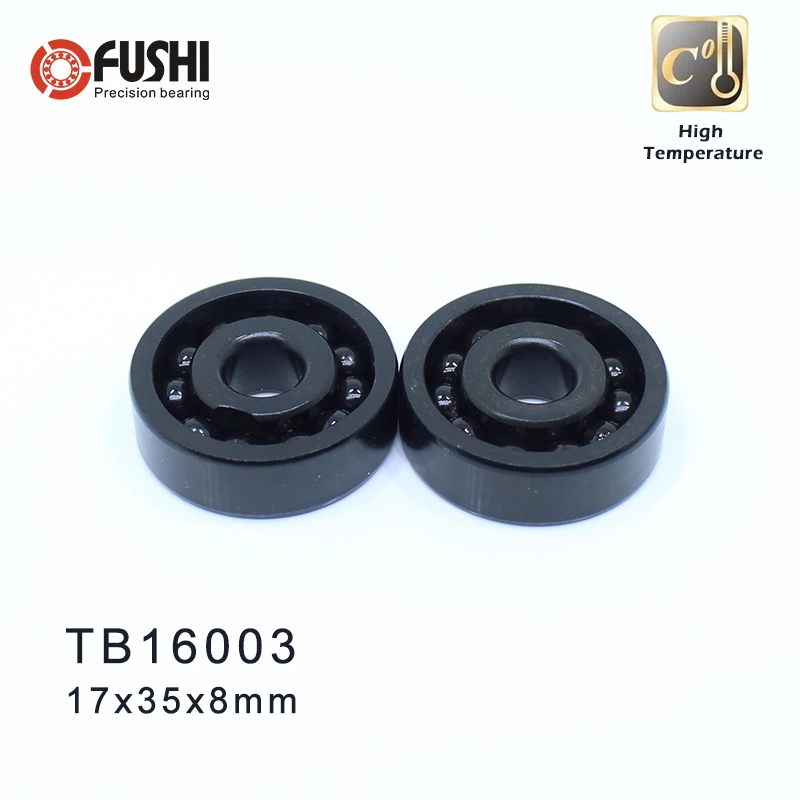 16003 High Temperature Bearing 17*35*8 mm ( 2 Pcs ) 500 Degrees Celsius Thin Section Bearings Full Ball Bearing