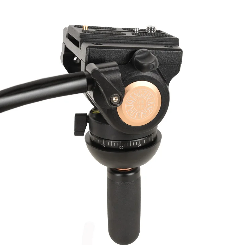 Treppiede Video Q880A treppiede professionale in alluminio resistente da 76 pollici con testa fluida per videocamera Canon Nikon Sony DSLR