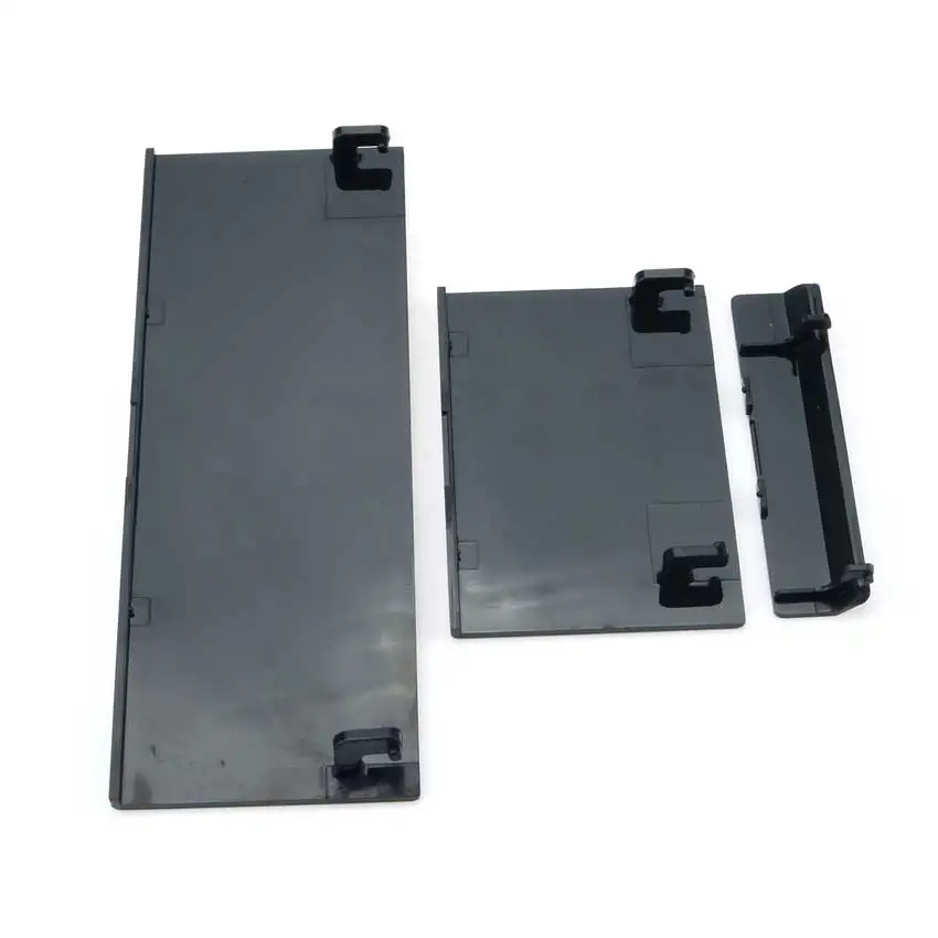 YuXi Memeory Card Door Battery Back Door Cover Lids Shell 3 in 1 Replacement For Wii Console Black/White