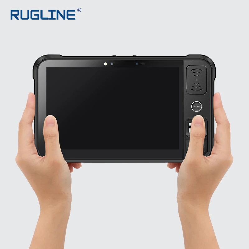 RUGLINE Handheld Android Terminal with 1D 2D Barcode Scanner NFC/HF/UHF RFID Rugged Tablet PC