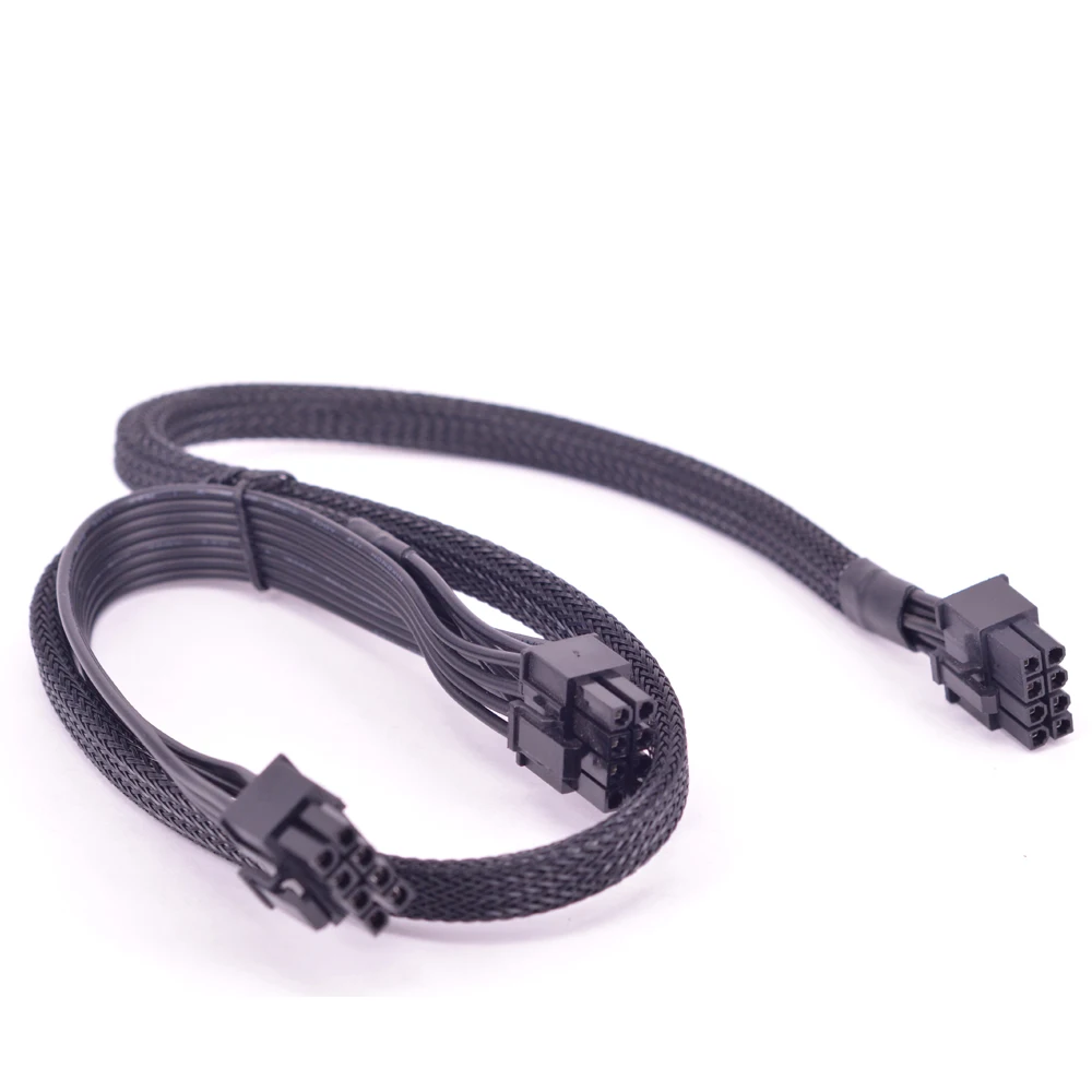 PCIe 8pin 2พอร์ต6 + 2Pin Power Supply การทำเหมืองแร่สายแบนสำหรับ Seasonic FOCUS PLUS Platinum PX series 850 750 650 550 W