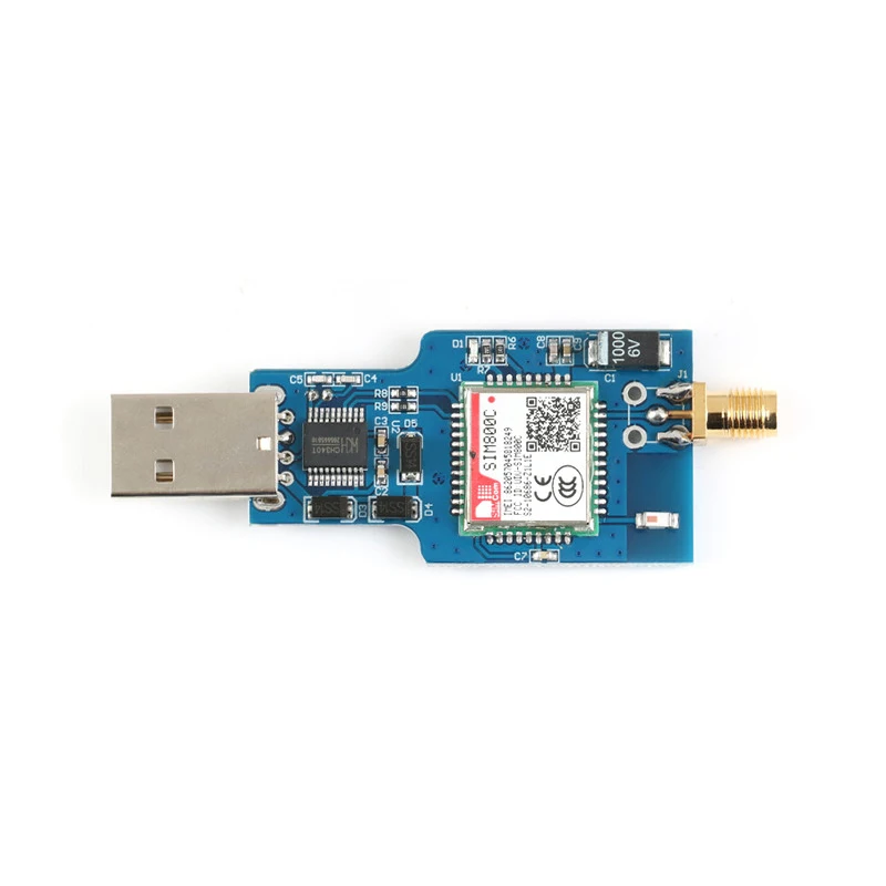 USB to GSM Module GSM GPRS SIM800C SIM800 Module For Wireless Bluetooth-compatible Module SMS Messaging With Antenna Quad-band