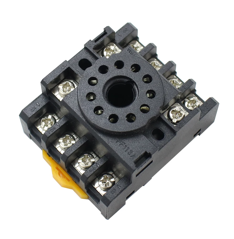 Relay Socket Base PF083A 8pin PF113A 11pin For DH48S ST3P AH3-3 MK2P JTX-2C H3CR Rail Mounting