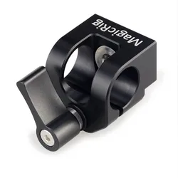 MAGICRIG 15mm Single Rod Clamp with ARRI Locating Screw for EVF Mount 15mm Rods Support System, for Camera Cage / Handle / Plate