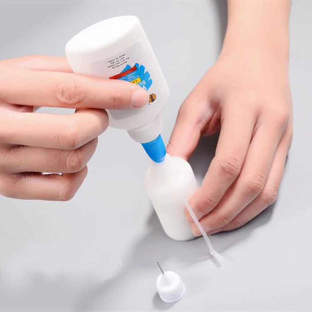 Botella de pegamento vacía de 30ml con aguja, aplicador de punta de precisión para papel Quilling DIY Craft