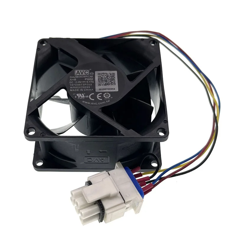 DAZB0838RCM PG02 PG01 New For AVC 8038 13.6V 0.17A Full Waterproof Humidifier Refrigerator Ventilation Cooling Fan WR60X2909