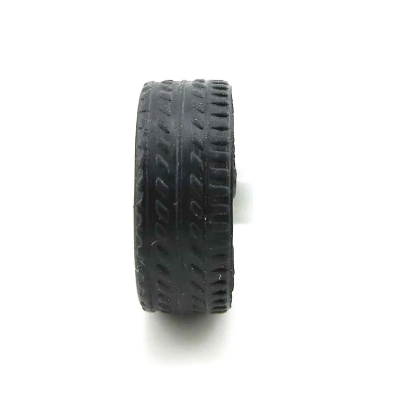 10PCS Diameter 16mm Toy Rubber Wheel Miniature Plastic Tires Thickness 6mm Micro Tyres Spare Parts for DIY RC Car Model 2mm Axle