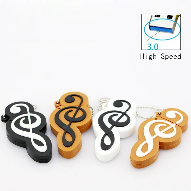 High Speed USB Flash Bellek Music World USB Stick Mini Note Memory Disk USB Pen Drive 4GB 8GB 16G 32GB 64GB Pendrive USB 3.0 Key