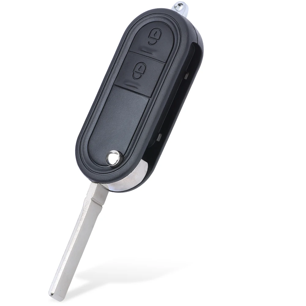 KEYECU kunci mobil Remote Control lipat Flip dengan 2 tombol 433MHz Chip ID46 Fob untuk MG MG3