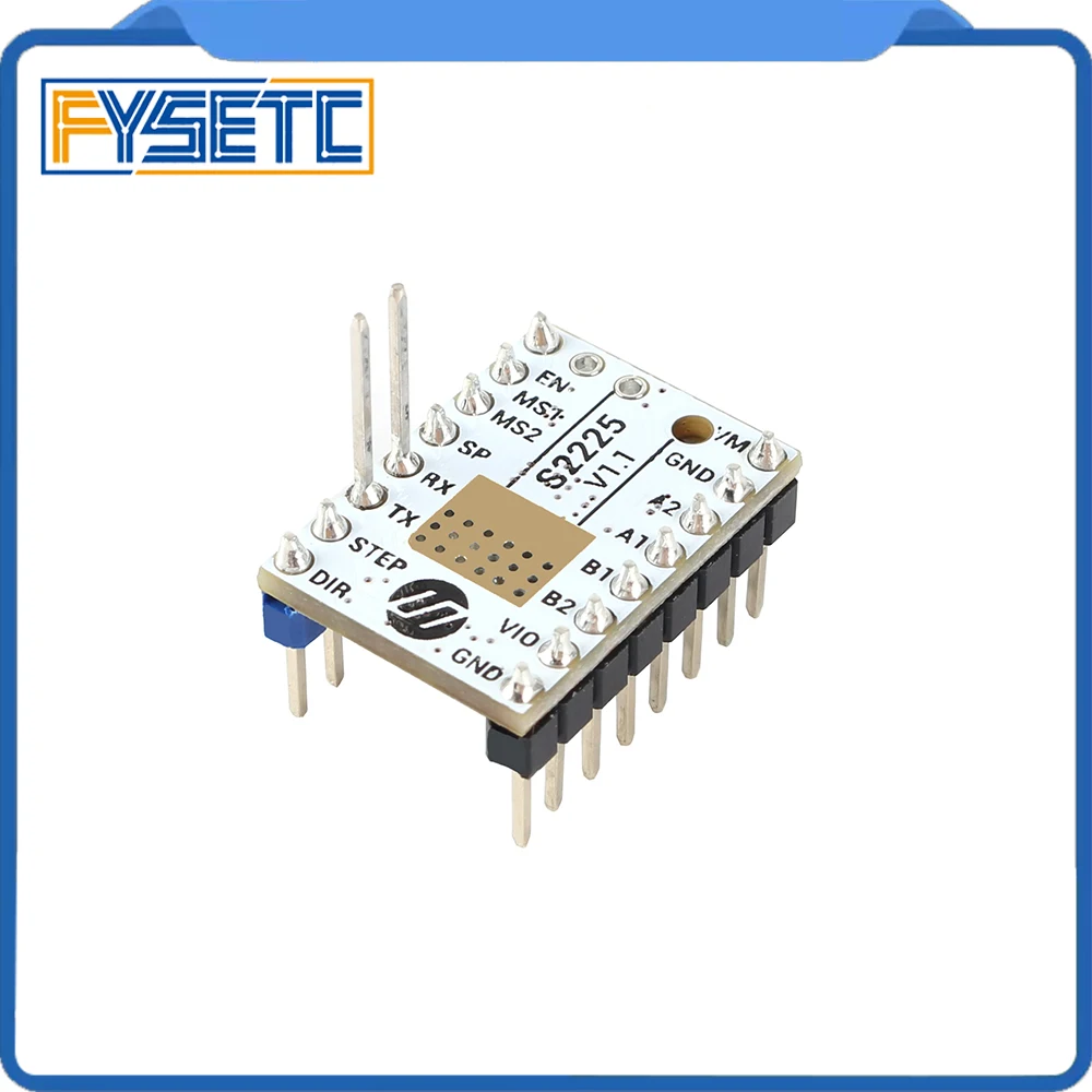 TMC S2225 V1.1 Stepping Motor Driver TMC2225 Stepsticks Mute Driver 256 Microsteps Current 2A Peak UART Replace TMC2208 TMC2209