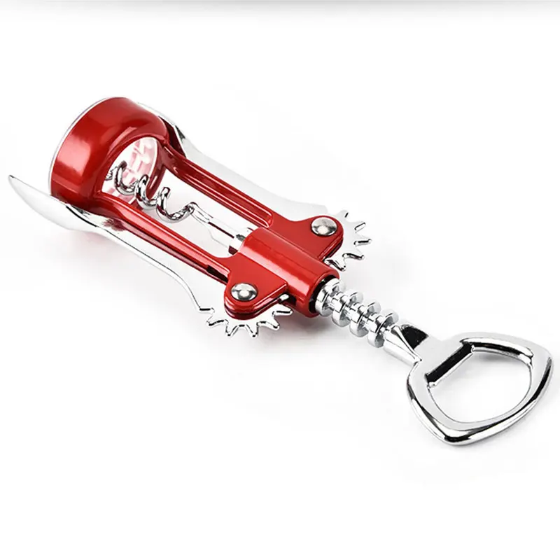 Creative Zinc Alloy Wine Corkscrew Kitchen Tools Stainless Steel Wine Corkscrew Portable Metal Red Wine Opener Cork Remover