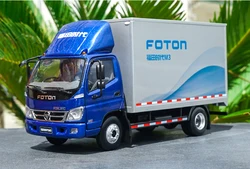 DIYキャスト1:24 foton forland m3ボックストラックモデルブルーバントラックモデル小さなギフト付き