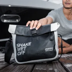 Bolsa de ombro impermeável para caminhadas e viagens, Drybag resistente à água Mochila seca para motocicleta