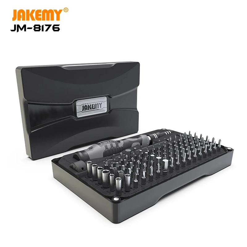 JAKEMY 106 w 1 zestaw wkrętaków precyzyjnych magnetyczny zestaw bitów Torx śrubokręt do iPhone'a komputer PC zestaw elektronicznych narzędzi do naprawy