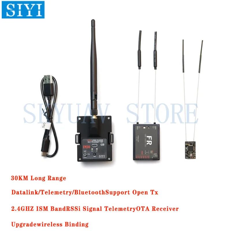 NEW SIYI FM30 Radio Module with Datalink Telemetry Bluetooth Receiver OpenTX Racing Drones 2.4G 30KM FM30 Transmitter