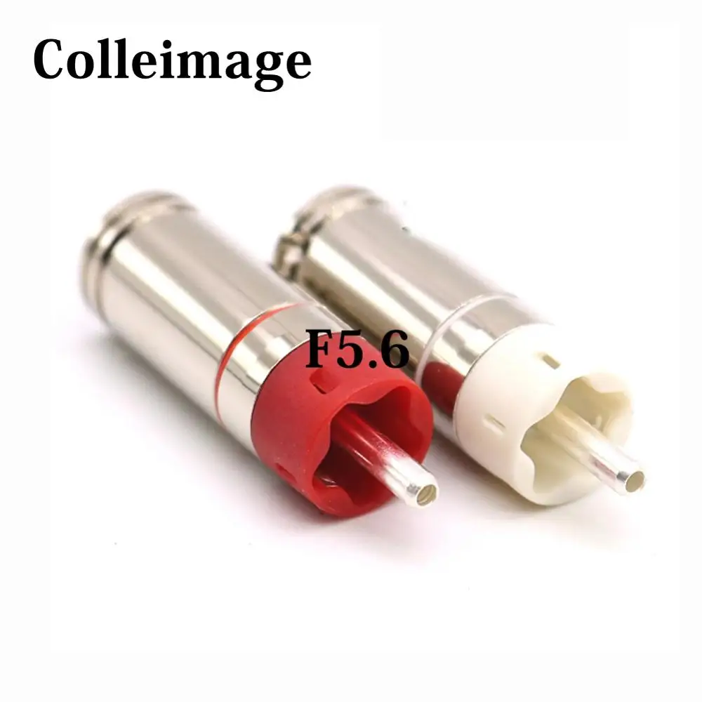 Colleimage 4pcs High Quality Hifi audio Rca Plug Jack Rca Connector XlrCables Aux Diy Interconnect Audio Cable Connector