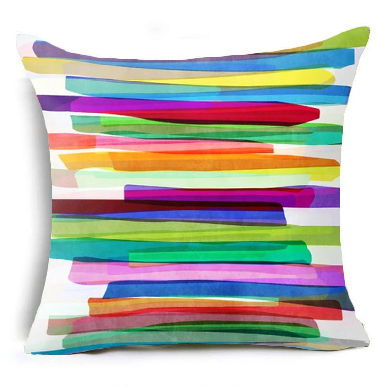 Blue Geometric Pillow Case 45*45CM Cushion Cover Polyester Cushions for Sofa/Car Throw Pillow Covers Home Decor Throw Pillows