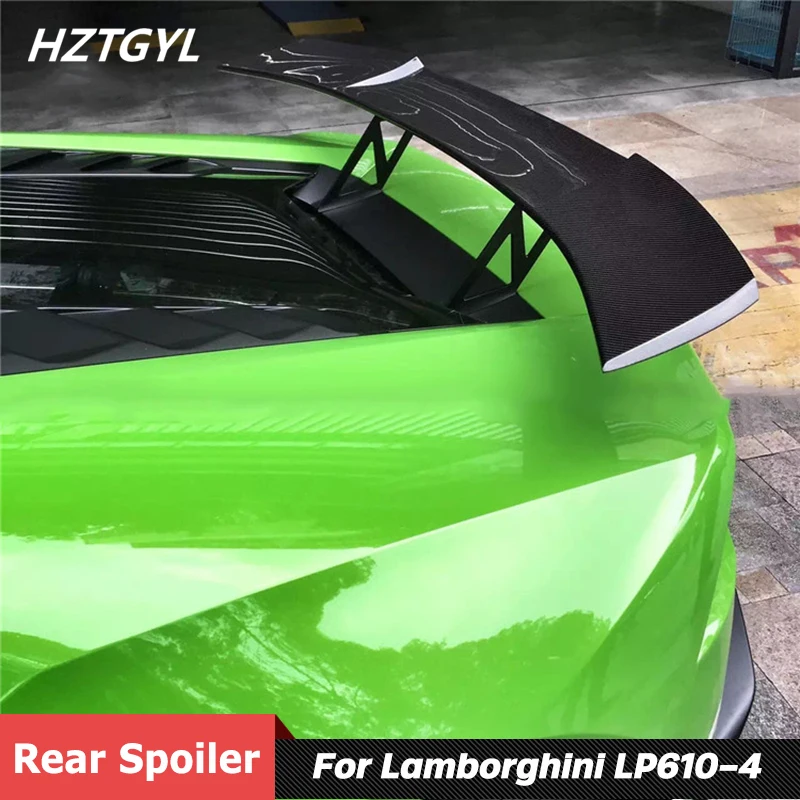 New Style Carbon Fiber Material Rear Wing Trunk Spoiler For Lamborghini Huracan LP610-4 Tuning