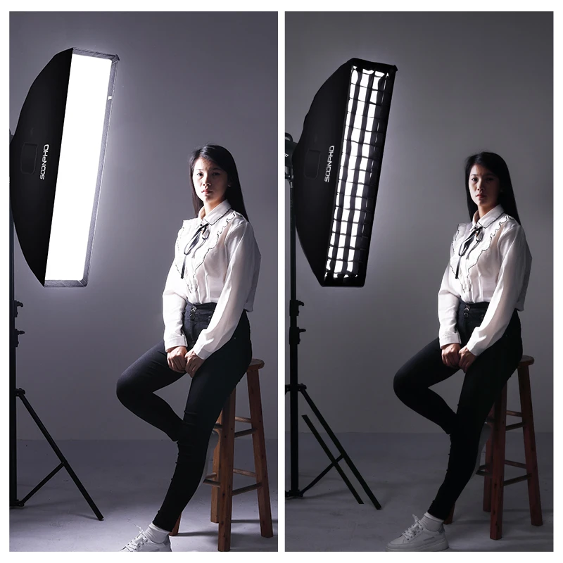 جبل Soonpho Bowens مع شبكة قرص العسل ، صندوق ناعم ، ملحقات التصوير الفوتوغرافي ، ضوء استوديو Godox ، ضوء Speedlight ، 22x90cm