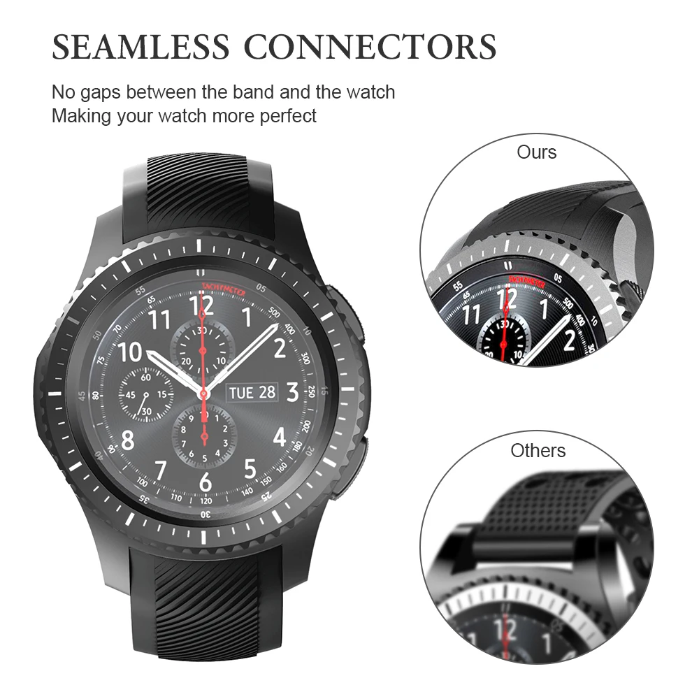 22mm Width Watchband for Samsung Gear S3 Frontier/Classic/Galaxy Watch 46mm/Huawei Watch GT 46mm/Ticwatch pro/S2/E2 Smartwatches