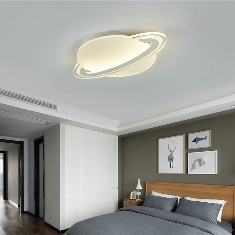 

Modern LED Ceiling Lights Boy Girl Children Room Planet lamp Living Bedroom Space Reading Decor Ceiling Lamp