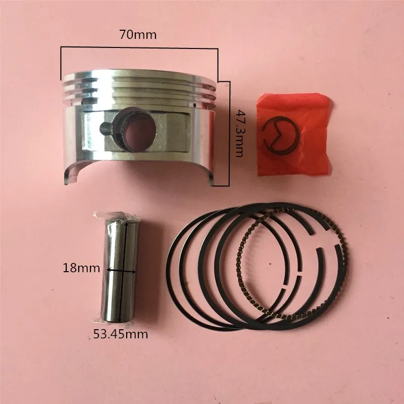KIT de pistón GX220 STD para HONDA 170 170F 7,5HP juego de anillos de culata de cilindro de motor de 4 tiempos CLIPS PIN piezas de generador de bomba de agua