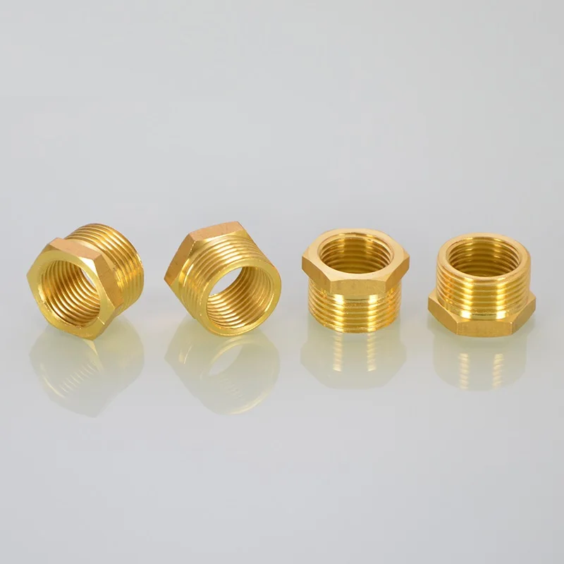 Brass reducing brass core 1/2 internal thread becomes 3/4 external thread Thread adapter